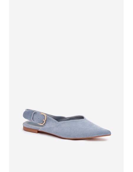 Women's Ballerinas With Clasp Blue Tanelia
