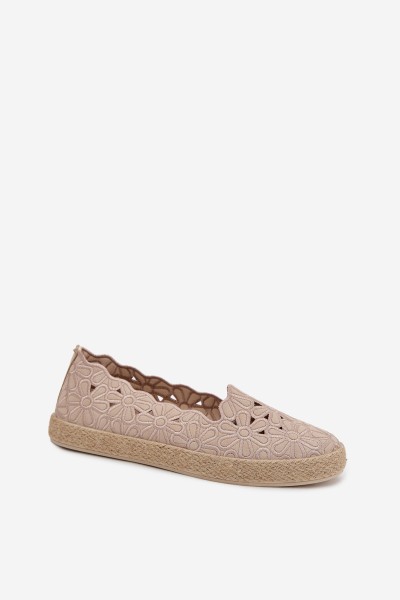 Women's Beige Platform Espadrilles Naloenma 2