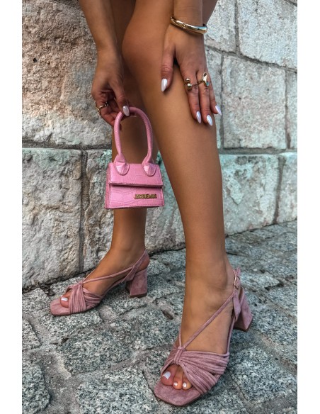 Women's Block Heel Sandals Dirty Pink Taffina