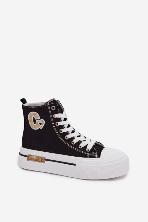 Women s Platform Sneakers Black Meloria