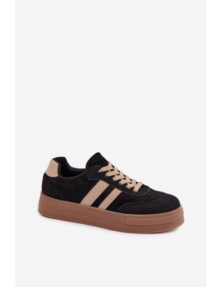 Women's Platform Sneakers Black Giselia