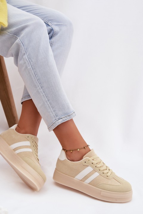 Women's Platform Sneakers Yellow Giselia