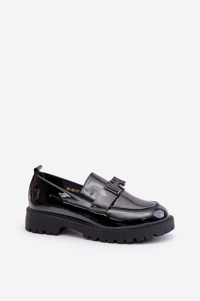 Lacquered Women's Moccasins Vinceza 62187 Black 2