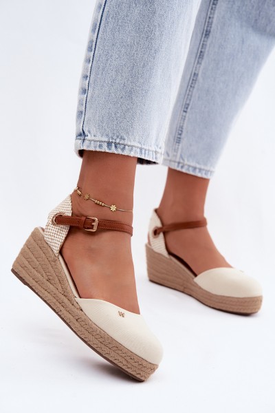 Women's Espadrille Sandals Wedge Wrangler 20261087-99Q Beige