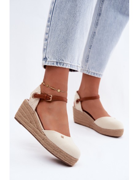 Women's Espadrille Sandals Wedge Wrangler 20261087-99Q Beige