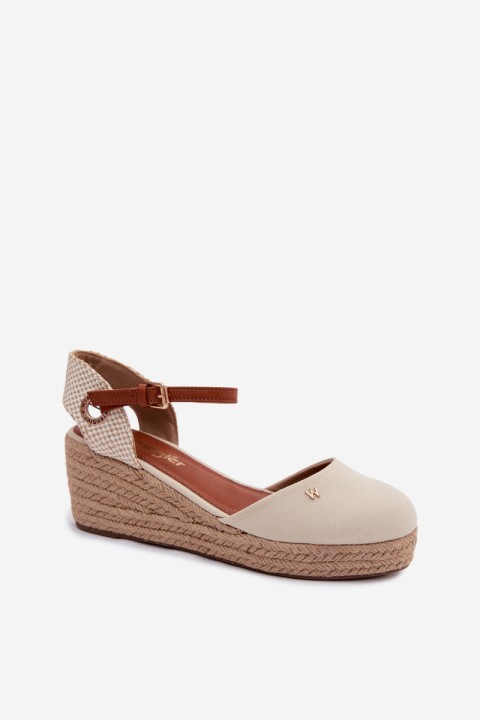 Women's Espadrille Sandals Wedge Wrangler 20261087-99Q Beige