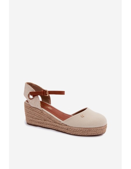 Women's Espadrille Sandals Wedge Wrangler 20261087-99Q Beige
