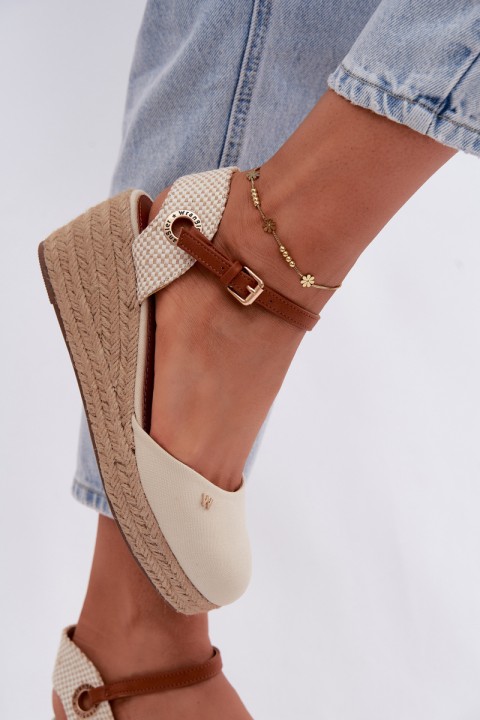 Women's Espadrille Sandals Wedge Wrangler 20261087-99Q Beige