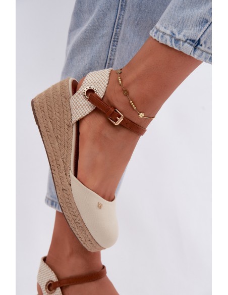 Women's Espadrille Sandals Wedge Wrangler 20261087-99Q Beige