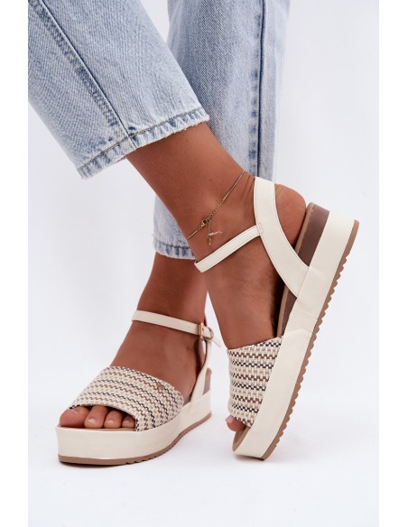 Women's Platform Sandals Wrangler 20261076.99Q Light Beige