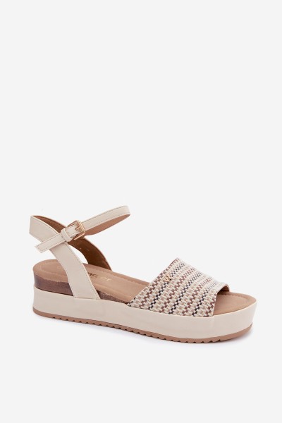 Women's Platform Sandals Wrangler 20261076.99Q Light Beige 2