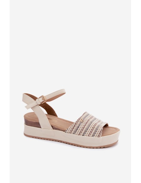 Women's Platform Sandals Wrangler 20261076.99Q Light Beige