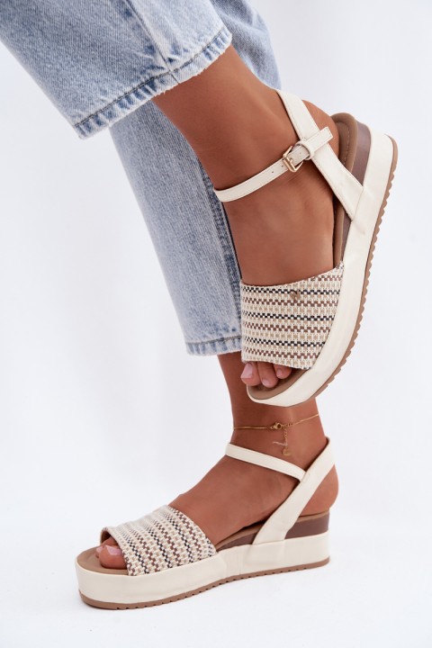 Women's Platform Sandals Wrangler 20261076.99Q Light Beige