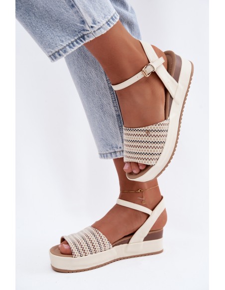 Women's Platform Sandals Wrangler 20261076.99Q Light Beige