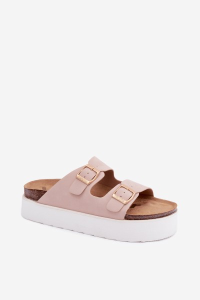 Women's Platform Sandals With Straps Wrangler 20261072.70H Dirty Pink 2