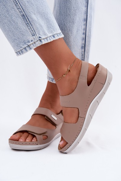 Women's Sandals With Elastic Straps Inblu LL000008 Gold