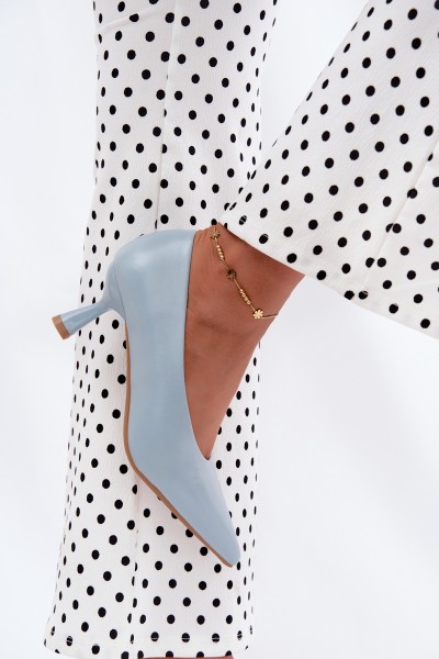 Pointed Toe Heels Blue Silenta
