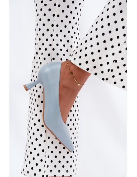 Pointed Toe Heels Blue Silenta