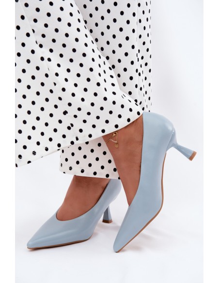 Pointed Toe Heels Blue Silenta