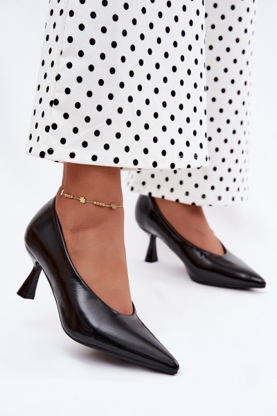 Pointed Toe Heels Chocolate Silenta