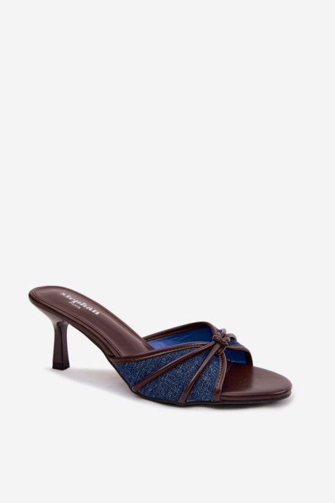 Women's High Heel Denim Sandals Orchidia
