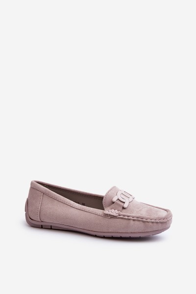 Women's Stylish Suede Moccasins Purple Rabell 2