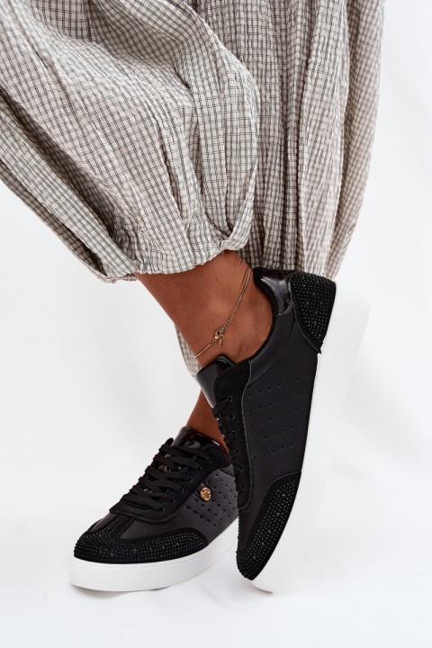 Women's Sneakers with Embellishment Black Soothe