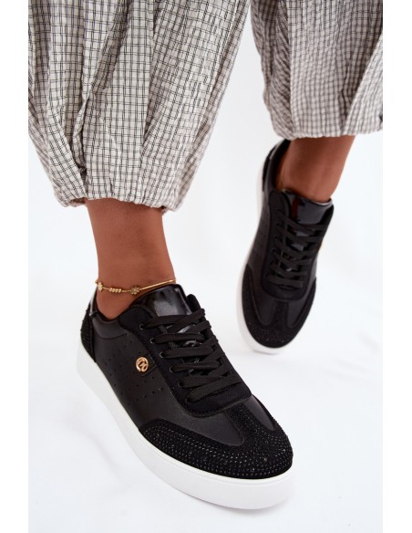 Women's Sneakers with Embellishment Black Soothe