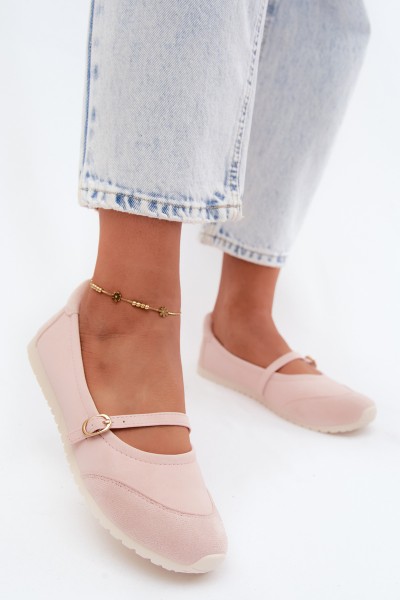 Sport Ballerinas with Strap Pink Charmy