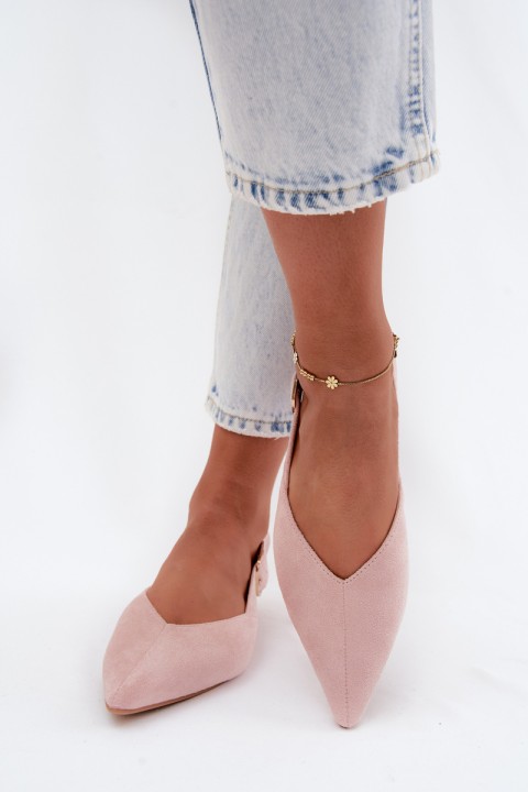Women's Pink Tanelia Ballerinas With Clasp