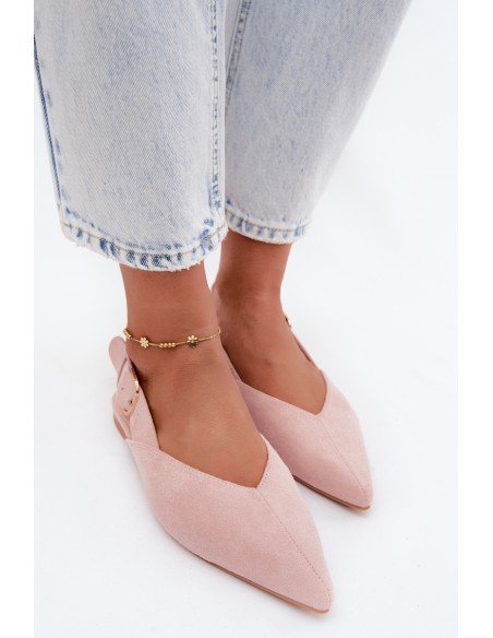 Women's Pink Tanelia Ballerinas With Clasp