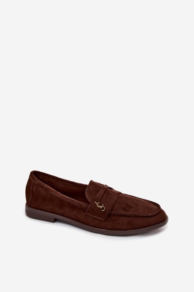 Women's Suede-Look Chocolate Moccasins Prestelle 2