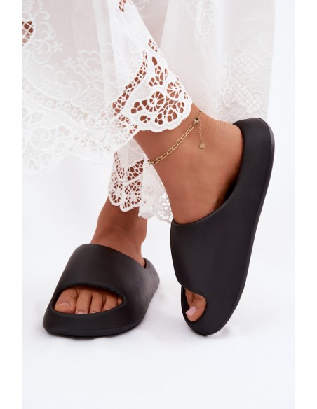 Foam Women's Black Slides Poppelle