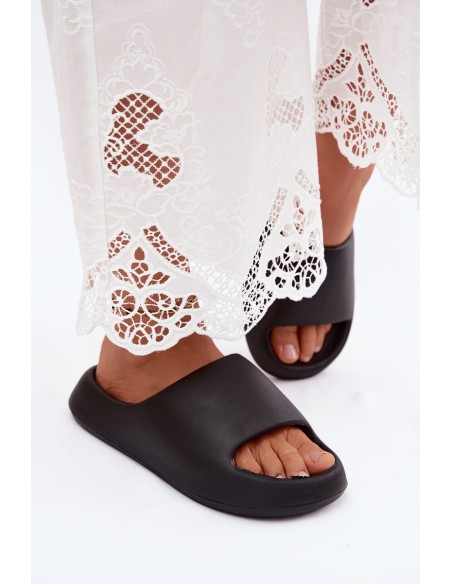 Foam Women's Black Slides Poppelle