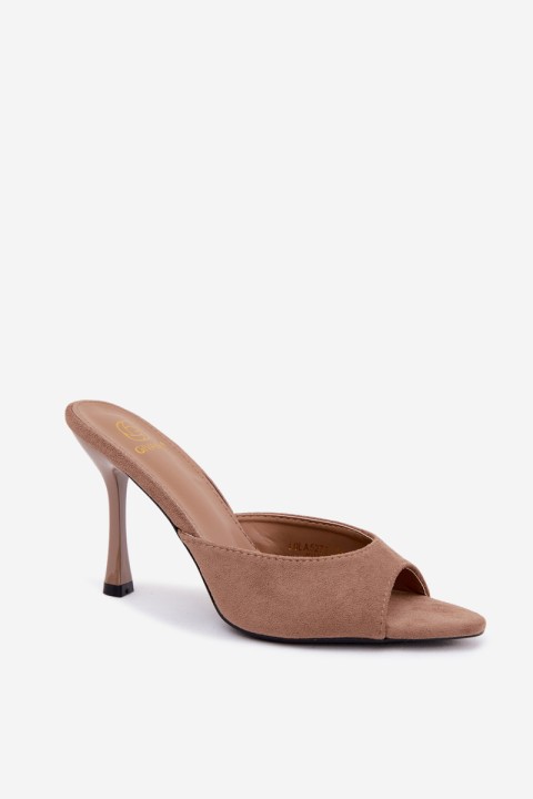 Imitation Suede Platform Sandals Khaki Cherryssa