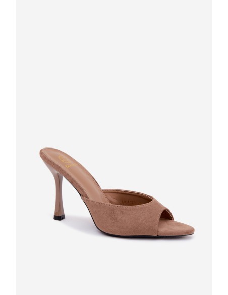 Imitation Suede Platform Sandals Khaki Cherryssa