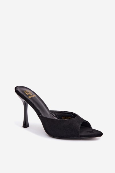 Imitation Suede Platform Heels Black Cherryssa 2