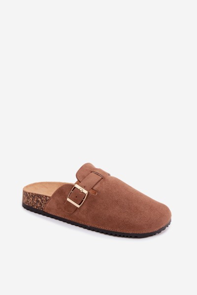 Women's Platform Slide Sandals with Buckle Camel Selio 2