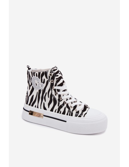 Women's Platform Sneakers Zebra Meloria