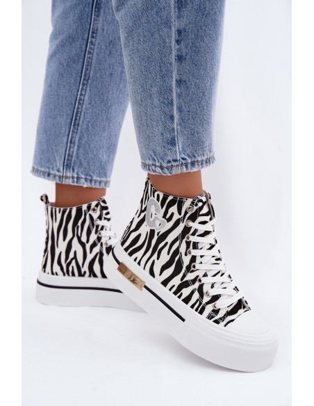 Women's Platform Sneakers Zebra Meloria
