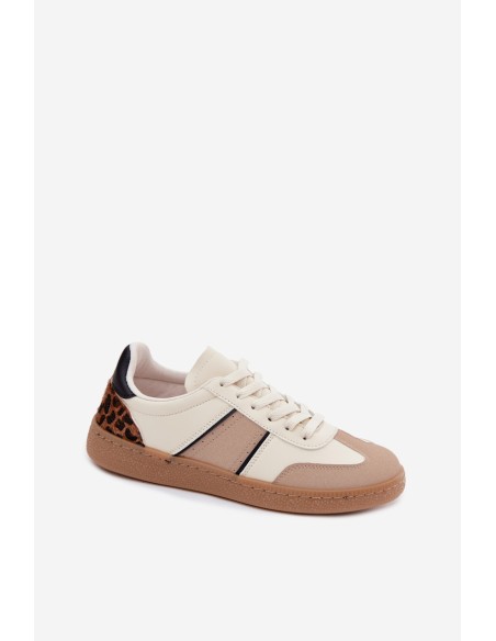 Women's Beige Sneakers Made of Faux Leather Corelle