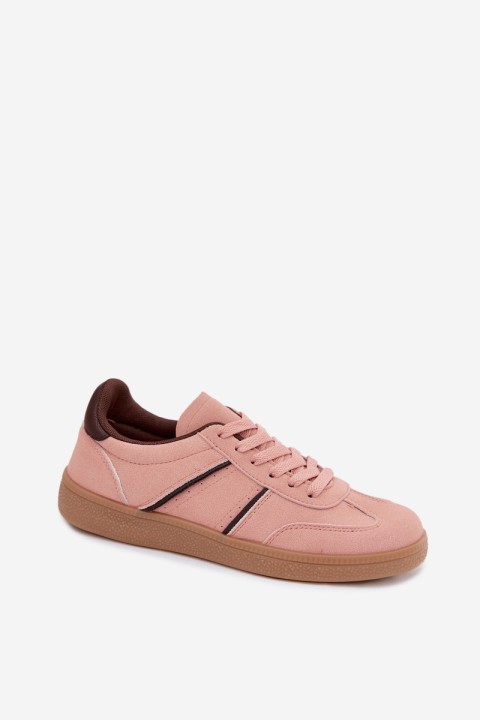 Women's Sneakers Pink Faux Leather Corelle