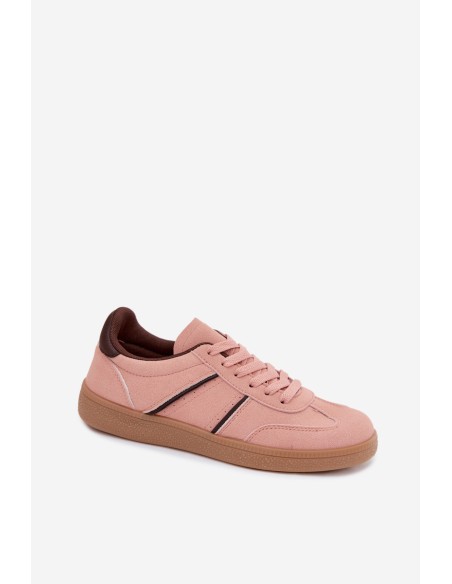 Women's Sneakers Pink Faux Leather Corelle