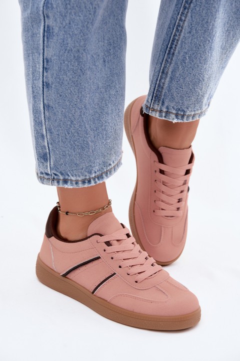 Women's Sneakers Pink Faux Leather Corelle
