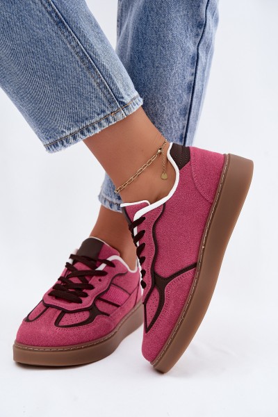 Women's Low Sneakers Fuchsia Brenelle