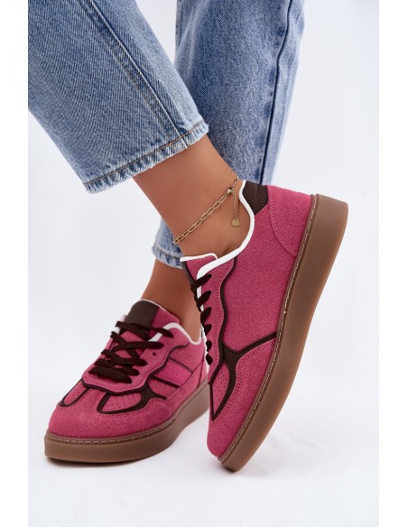 Women's Low Sneakers Fuchsia Brenelle