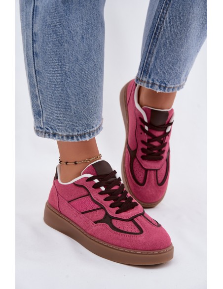 Women's Low Sneakers Fuchsia Brenelle