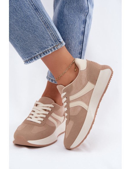 Women's Platform Sneakers Beige Laurelia