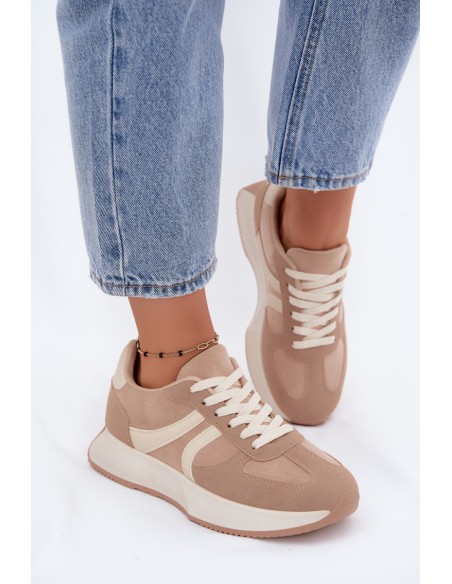 Women's Platform Sneakers Beige Laurelia