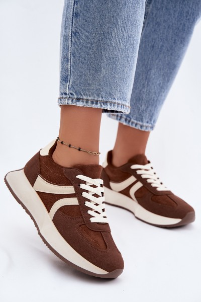 Women's Platform Sneakers Brown Laurelia